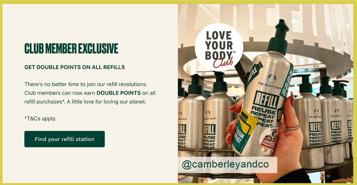 the body shop love your body club