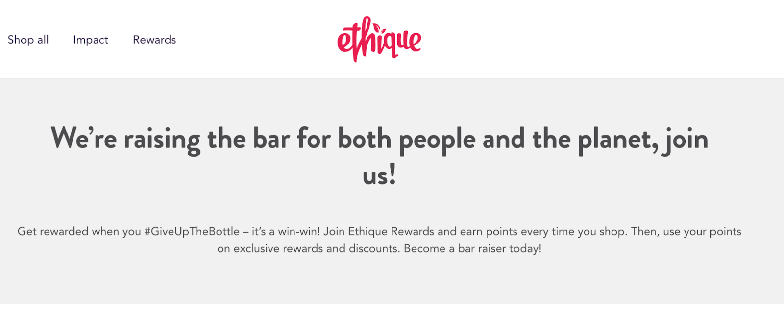 Ethique rewards