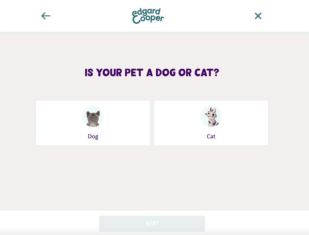 Edgard And Cooper pet food brand