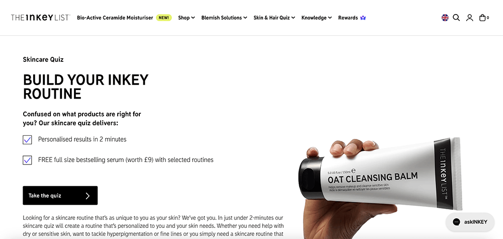 Inkey List cosmetics brand