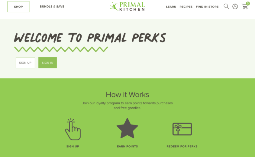 How Primal Kitchen has increased loyalty on their site