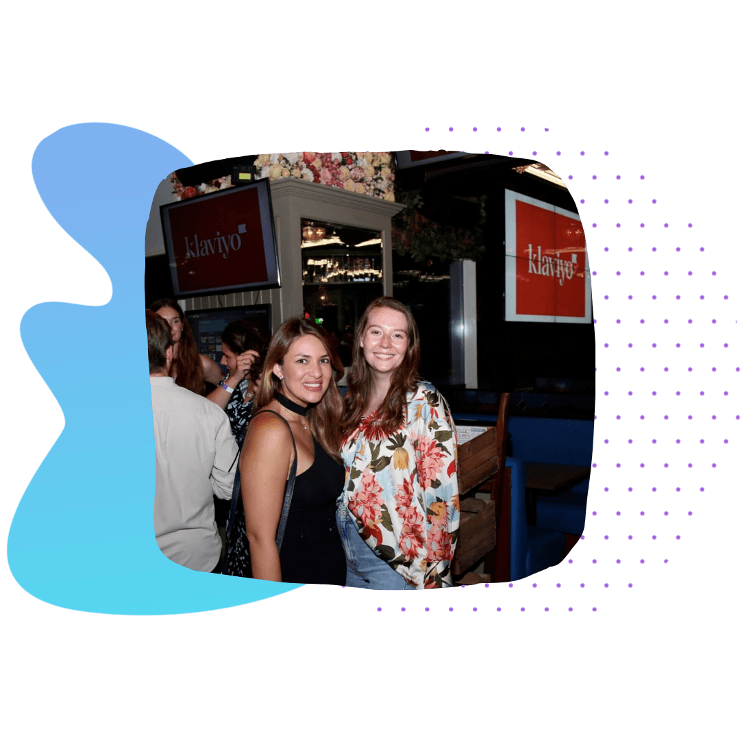 Hannah Morris attending a Klaviyo partner event 
