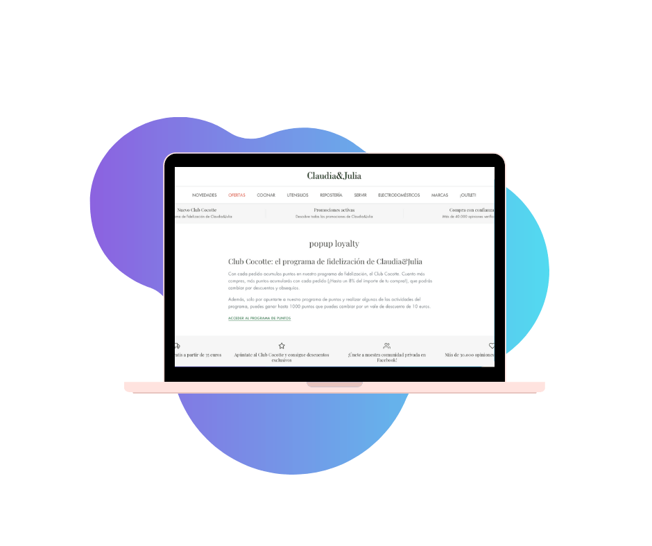Claudia&Julia's landing page