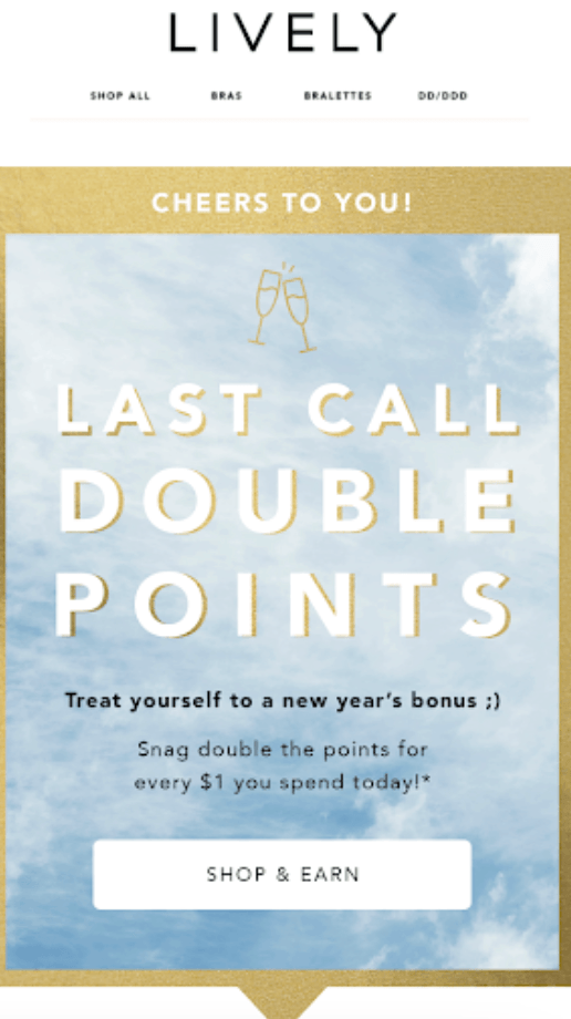 Seasonal emails: Lively