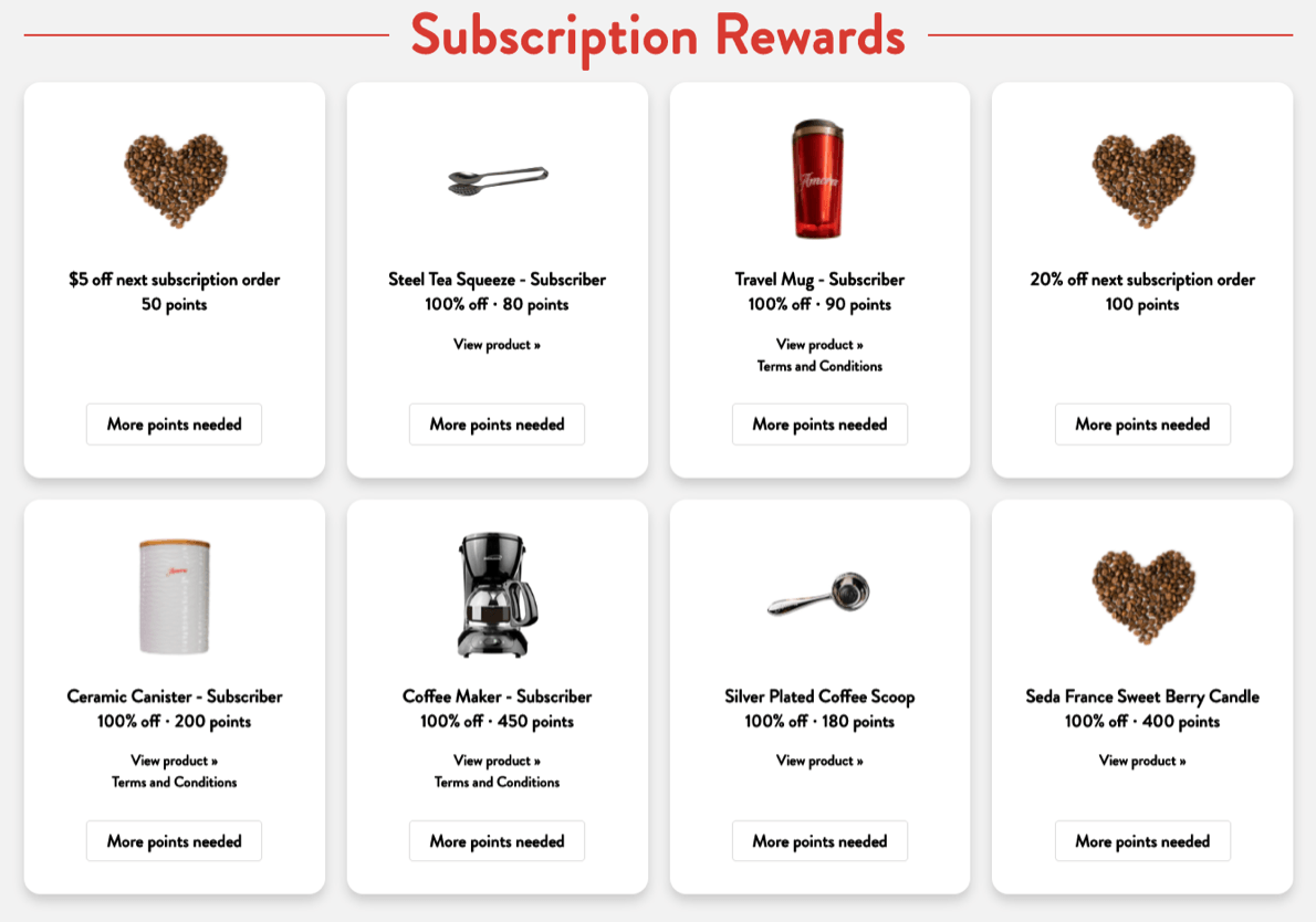 An example of an improved subscription service: exclusive subscriber rewards