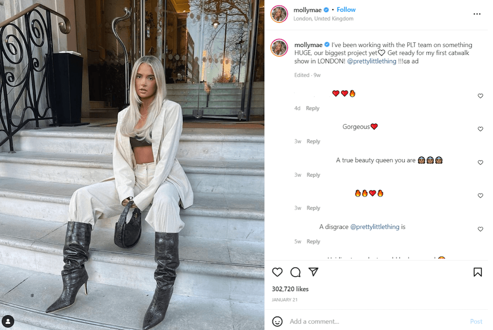 An example sponsored content