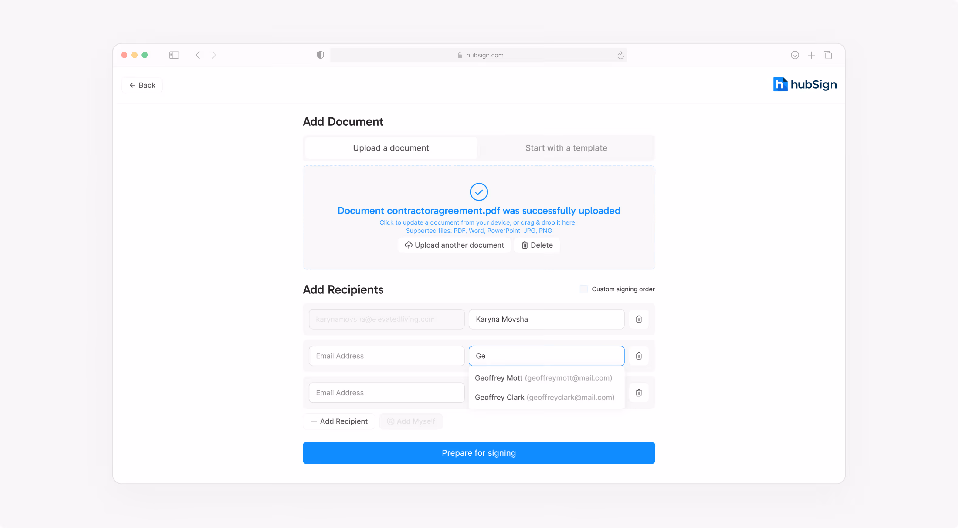 HubSign case preview 7