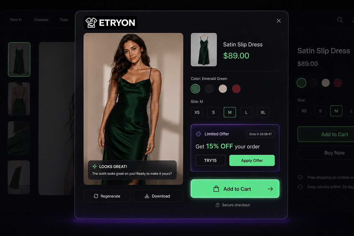 How ETRYON Virtual Try-On Helps Increase Add-to-Cart Rates for Fashion Stores