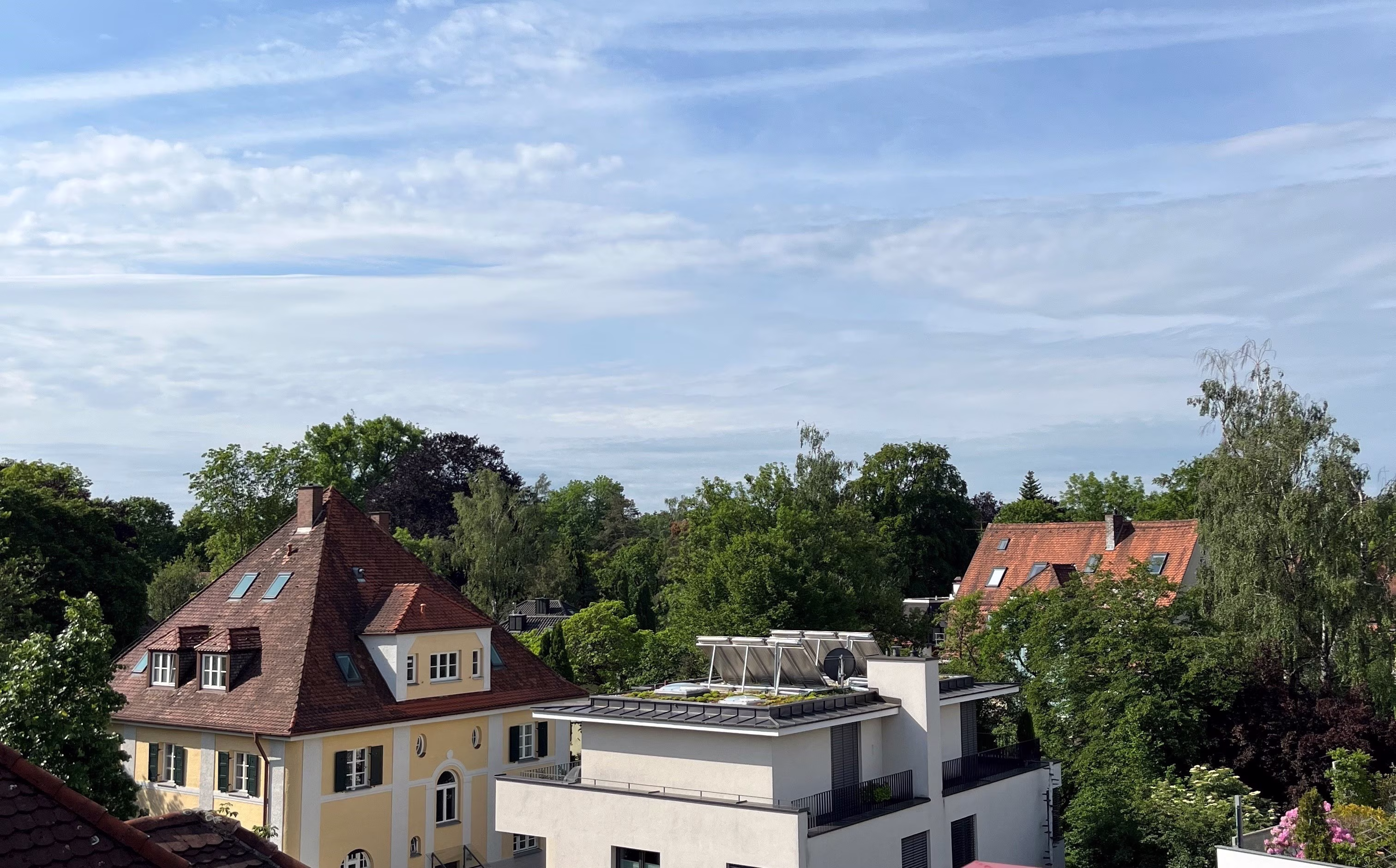 Ausblick Panoramaöffnung – Dachgeschoßwohnung in Bestlage
