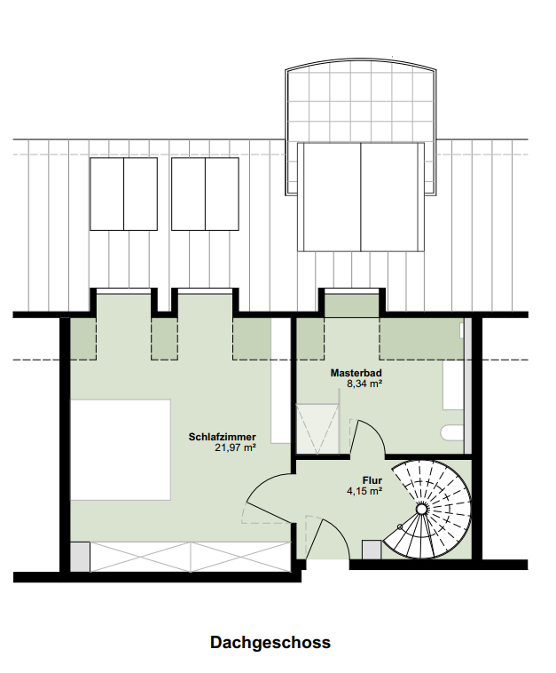 Grundriss DG – DG-Maisonette Schwabing West