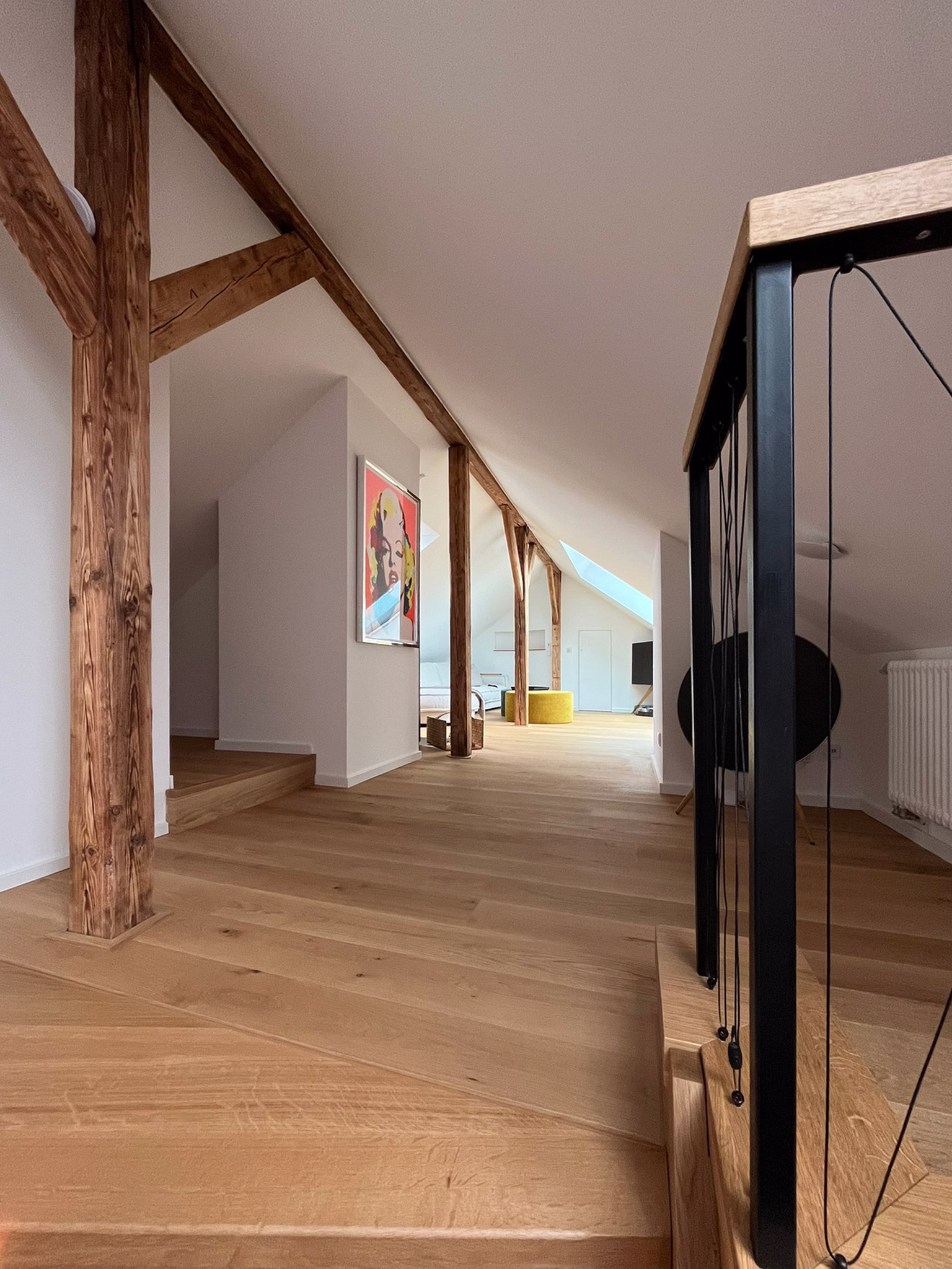 Projekt Ausbau eines Dachstuhls: Dachgeschoss