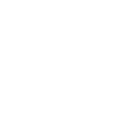 White video camera outline icon on black background.