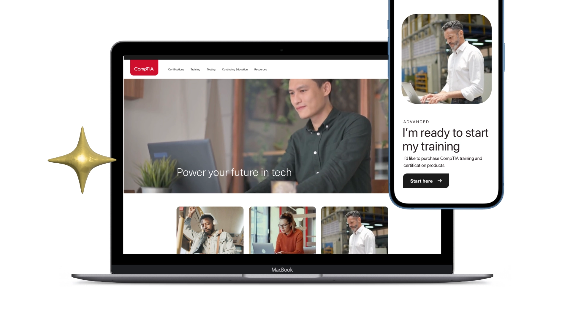 CompTIA client website project