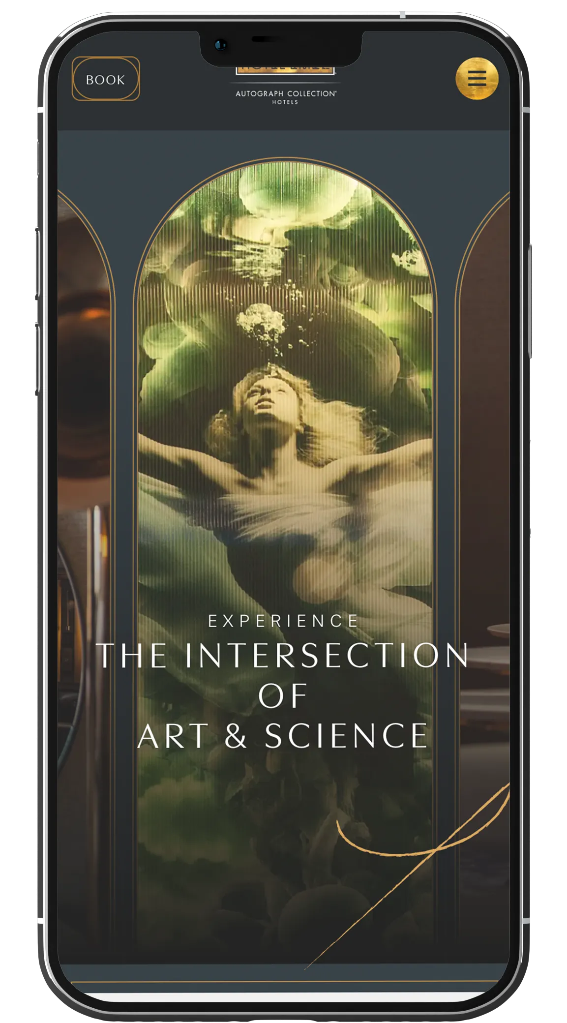 Smartphone showing a 97 Switch website