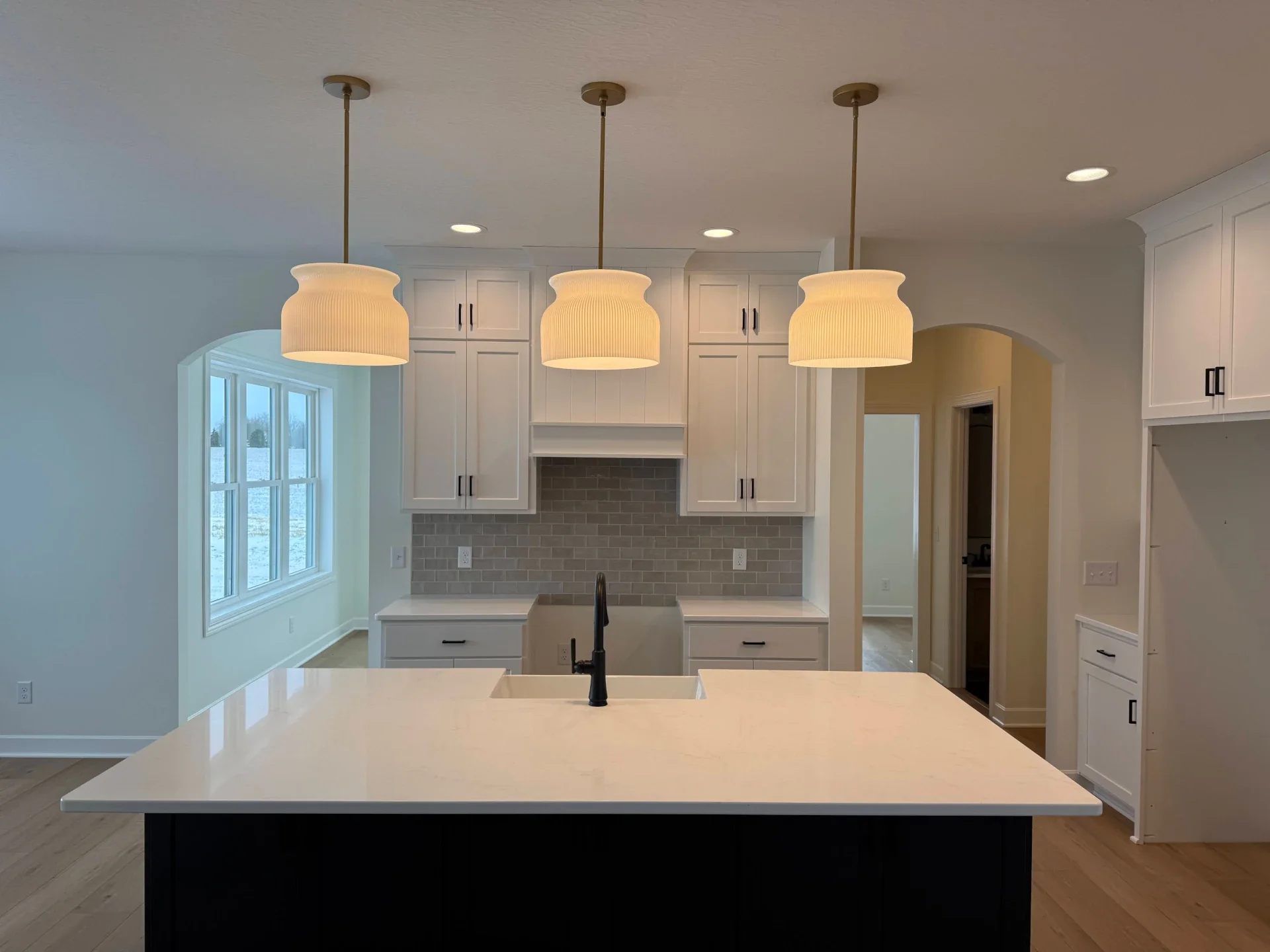 new kitchen area without appliances