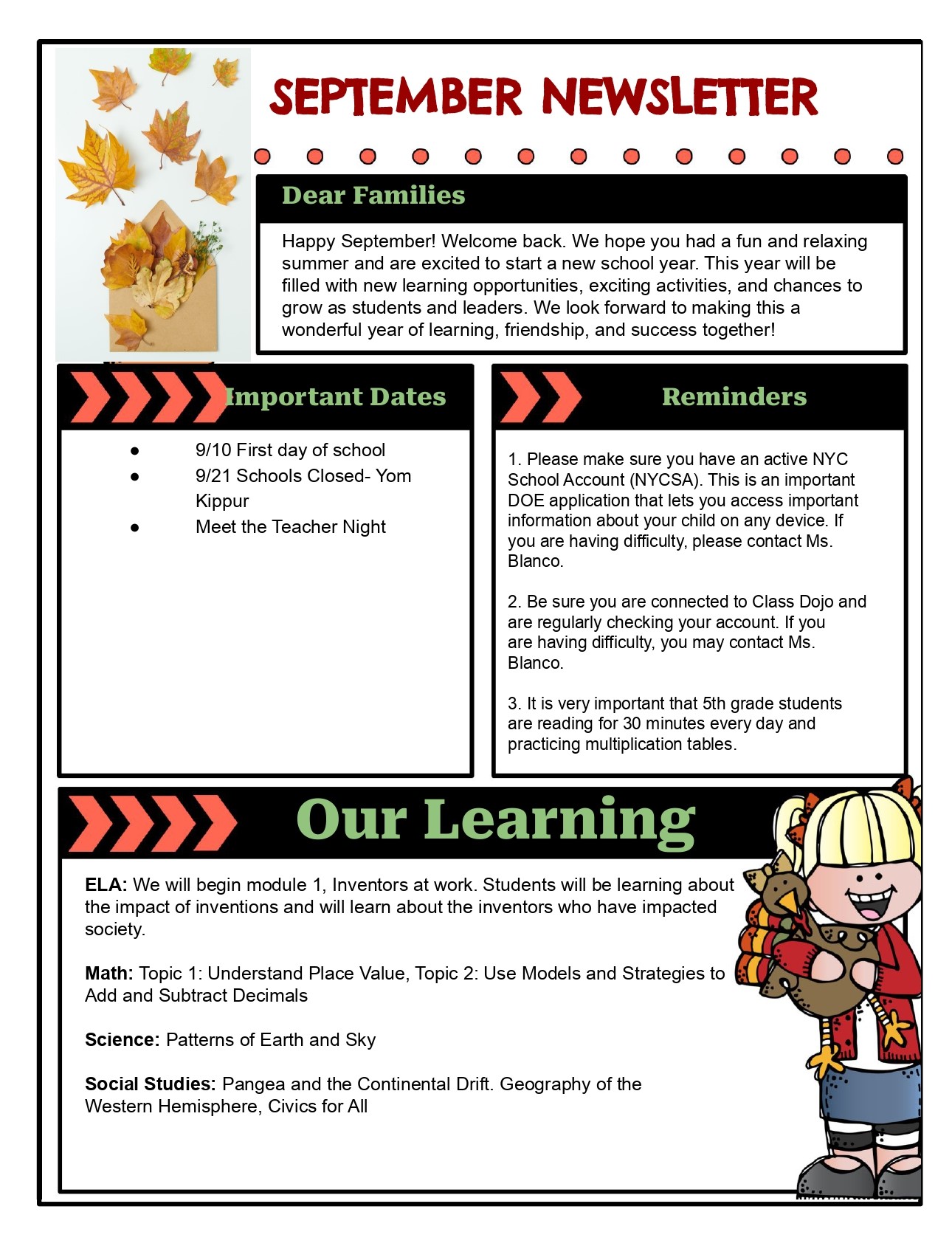 SKILLS BUILDING FOR CHILDREN  workshop flyer