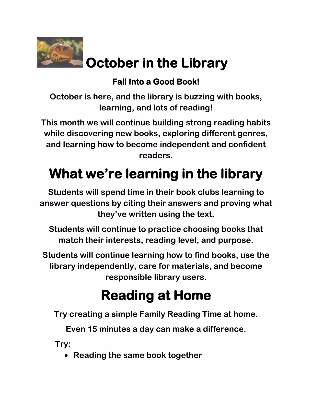 SKILLS BUILDING FOR CHILDREN workshop flyer