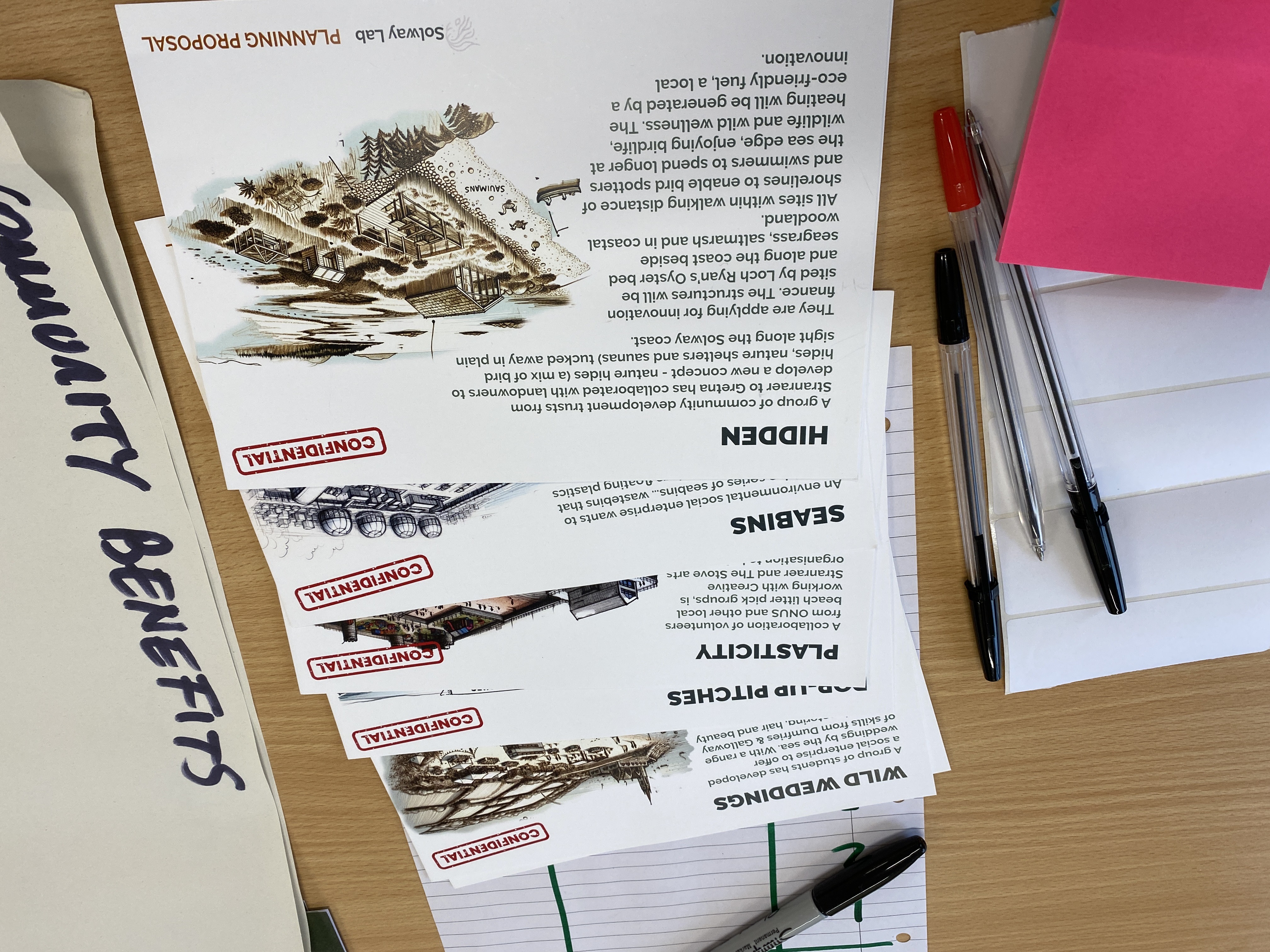 image of team brainstorming session (for a graphic design studio)
