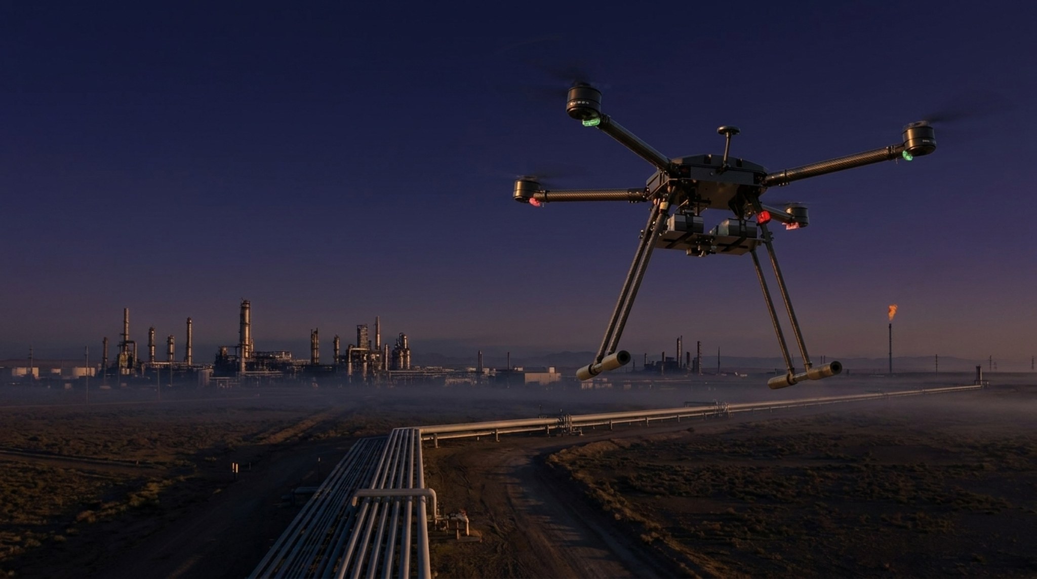 Skyber UAV inspecting energy and pipeline infrastructure