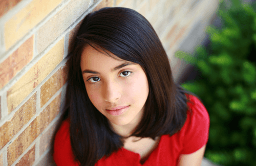 A young teen