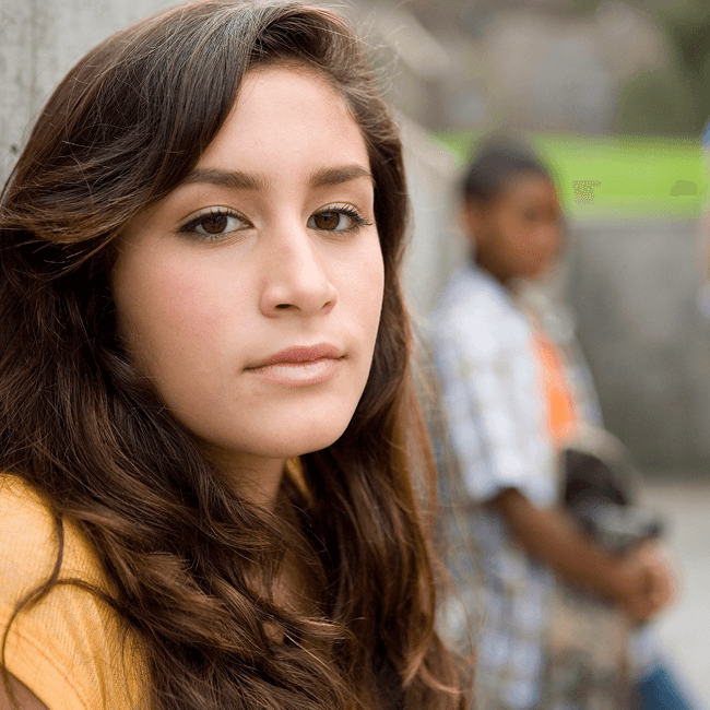 A young teen