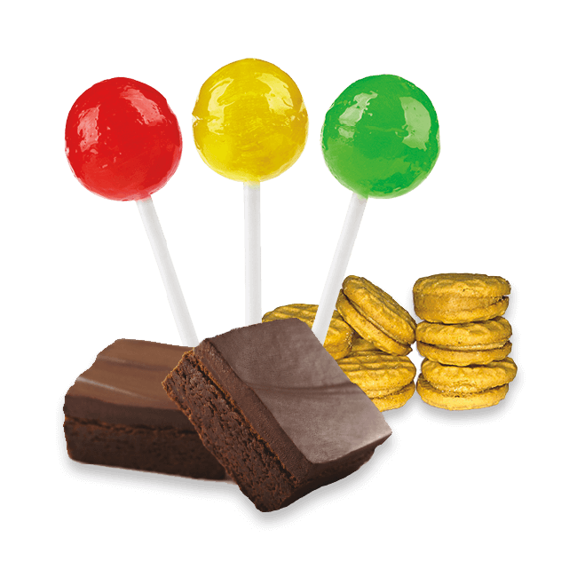 A variety of cannabis edibles
