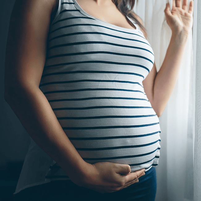 A pregnant woman
