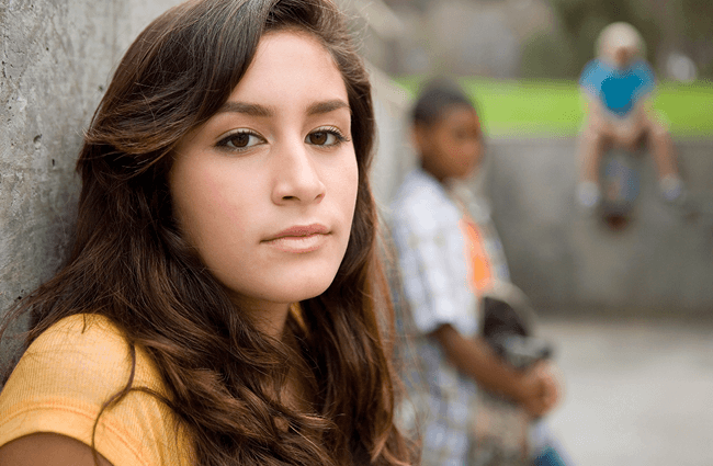 A young teen