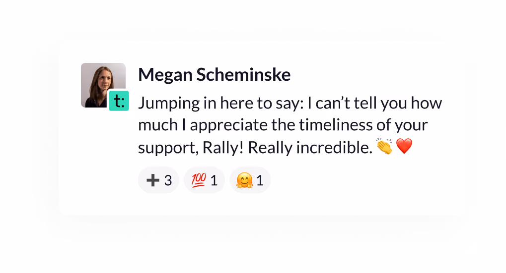 a tweet with a message from a woman