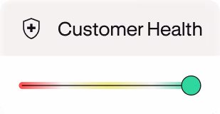 Customer health product card