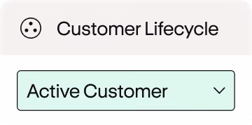 Customer lifecycle product card