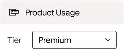 Product usage product card