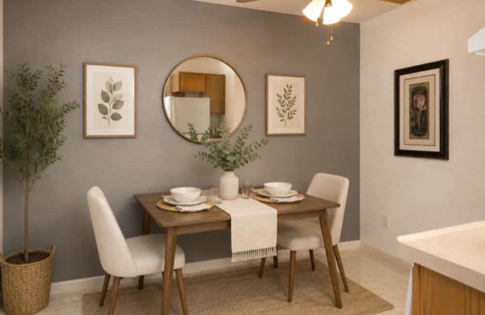 dining area staged image