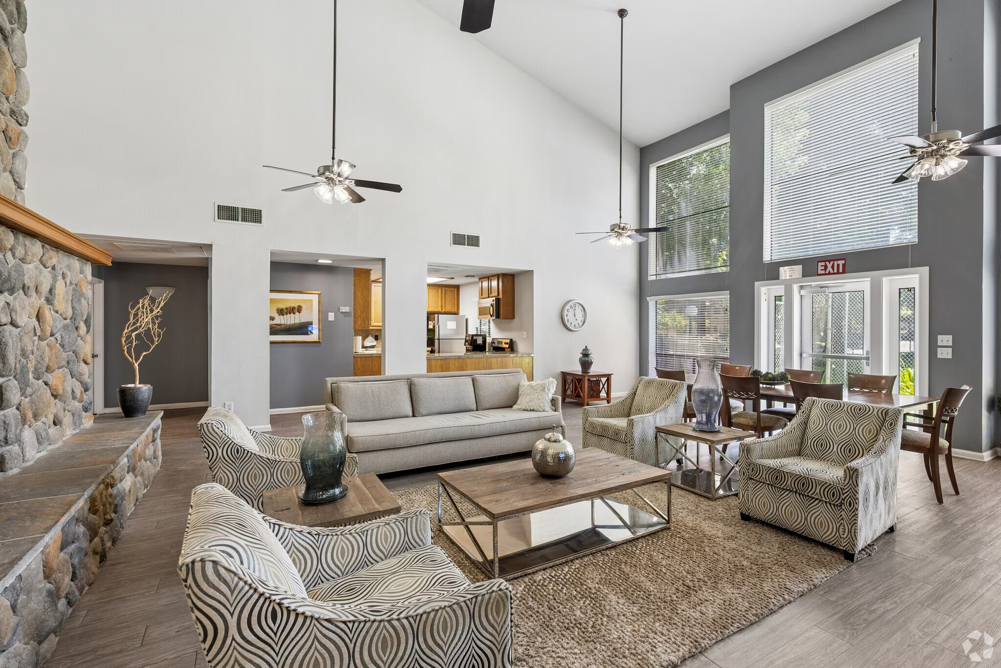 Lobby of River Terrace Apartments