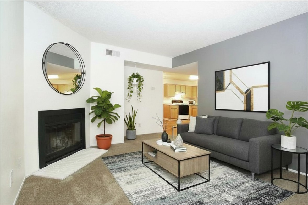Living room staged image