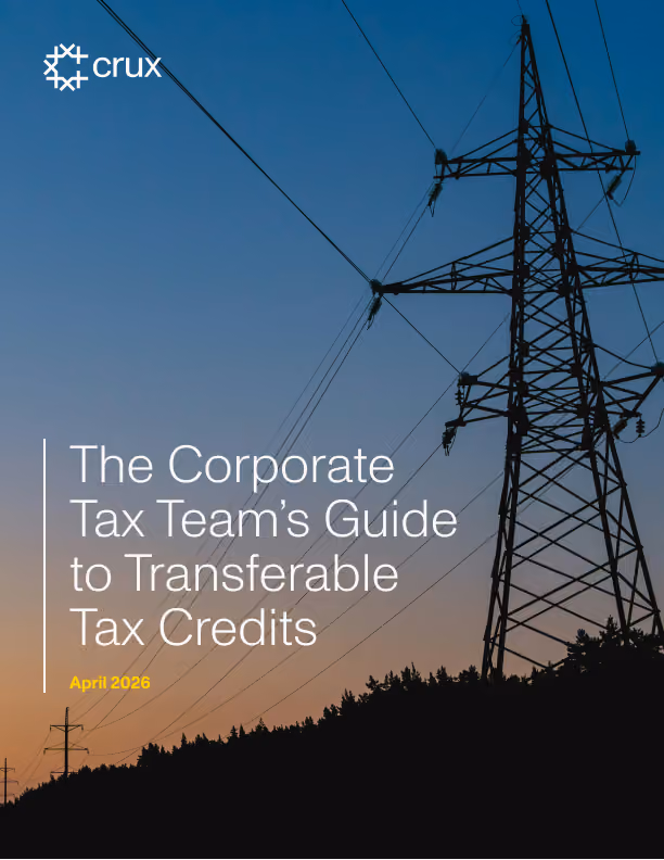 The Corporate Tax Team’s Guide to Transferable Tax Credits