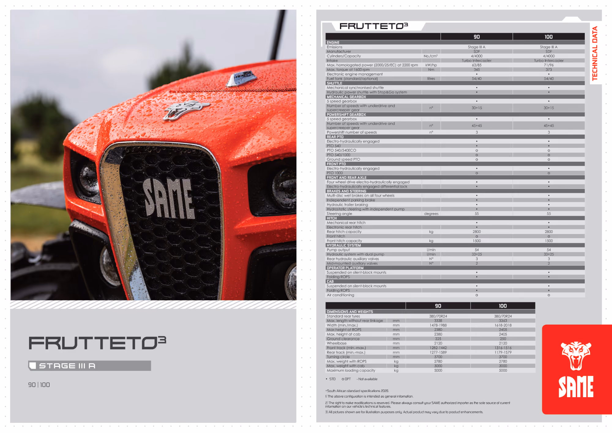 Product Spec Sheet