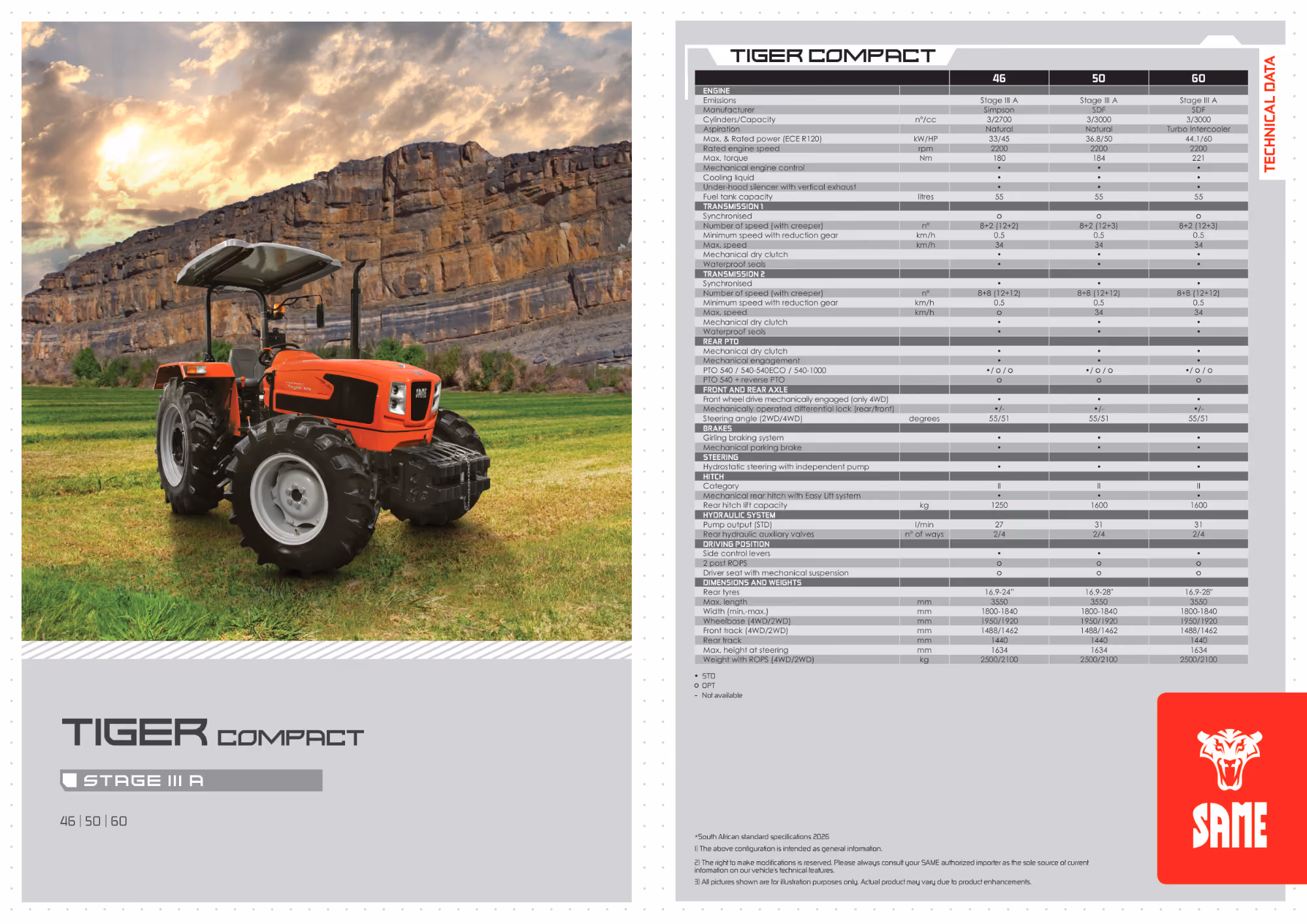 Product Spec Sheet