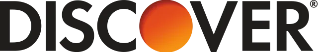The word 'DISCOVER' in bold black capital letters with the letter 'O' replaced by a solid orange circle.