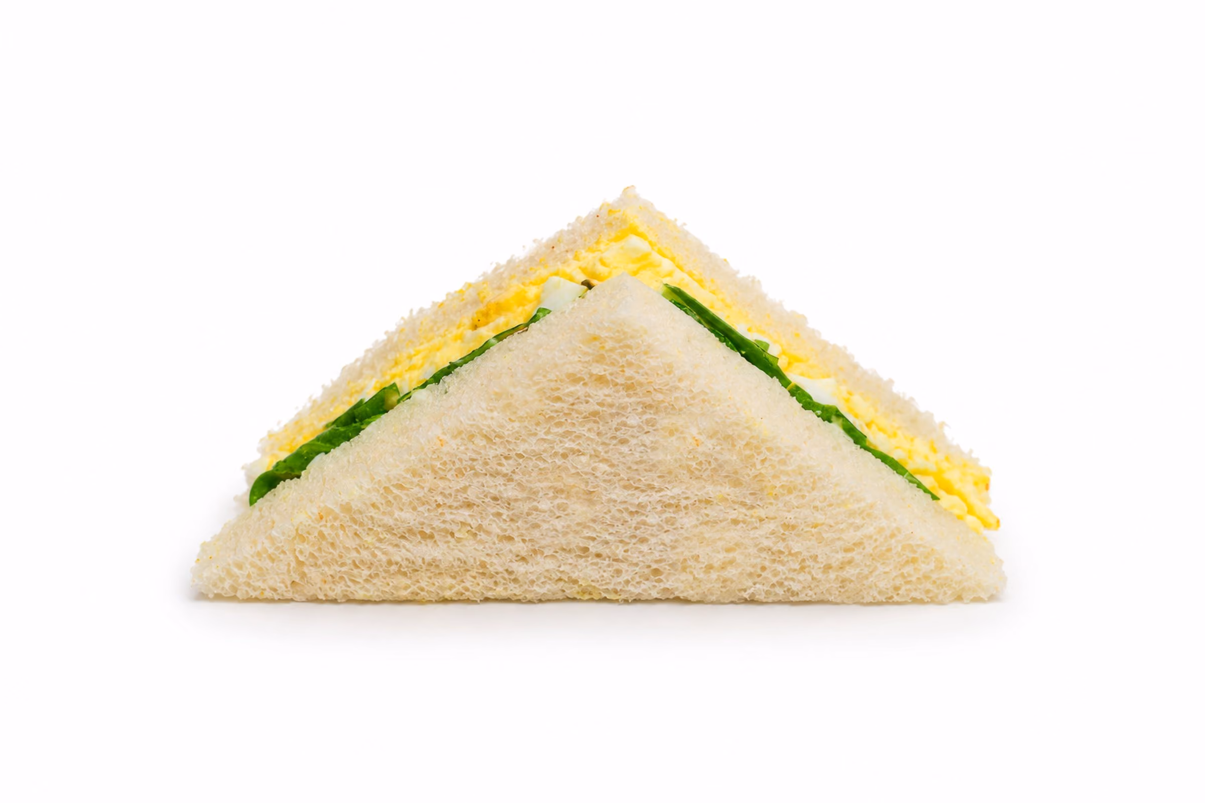 Egg mayonnaise and cress tea sandwich