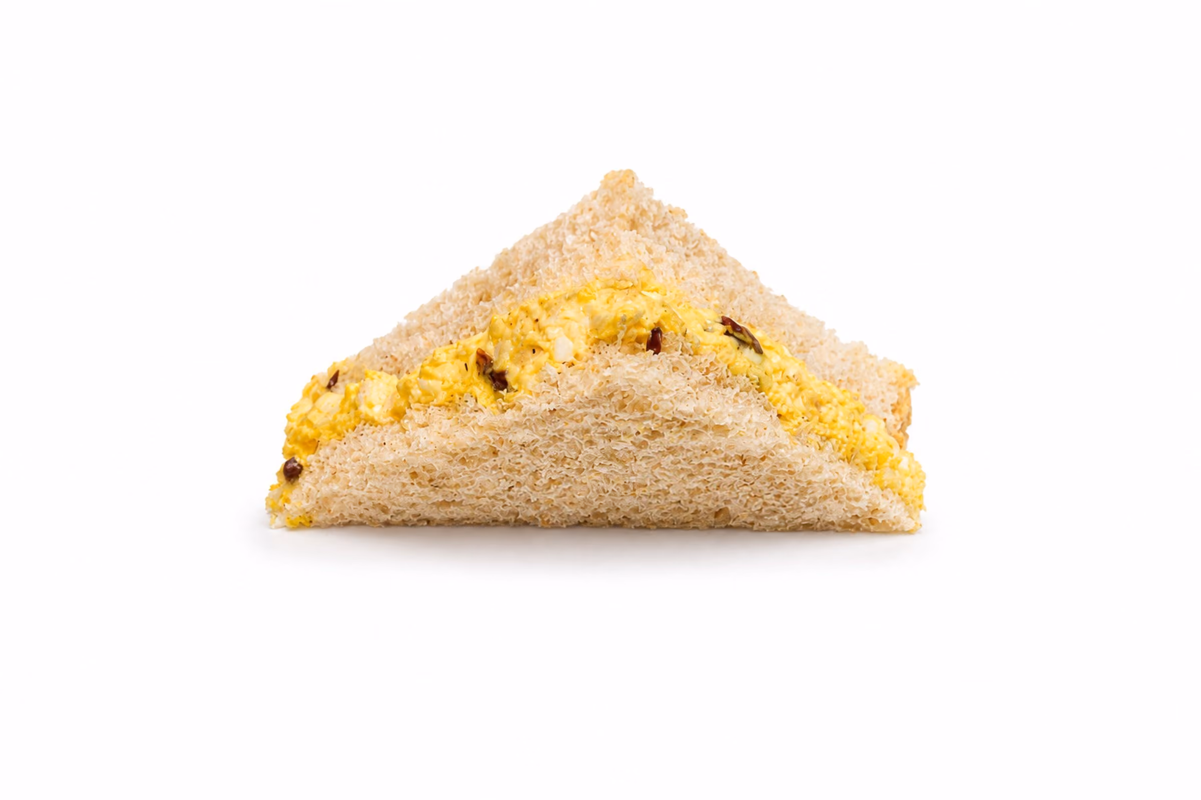 Coronation chicken tea sandwich