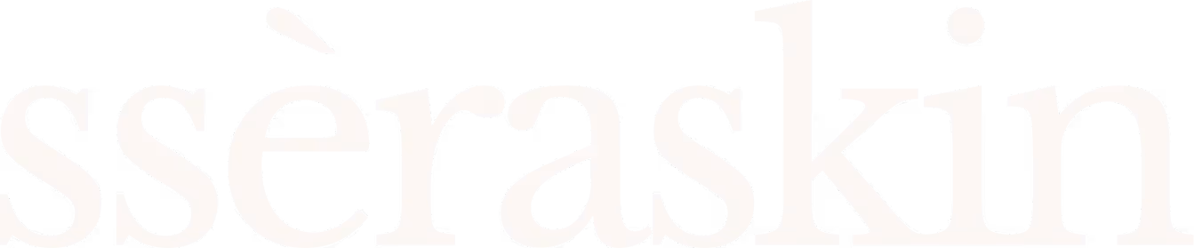 Text logo reading 'ssèraskin' in a serif font with a diacritical mark on the first s.