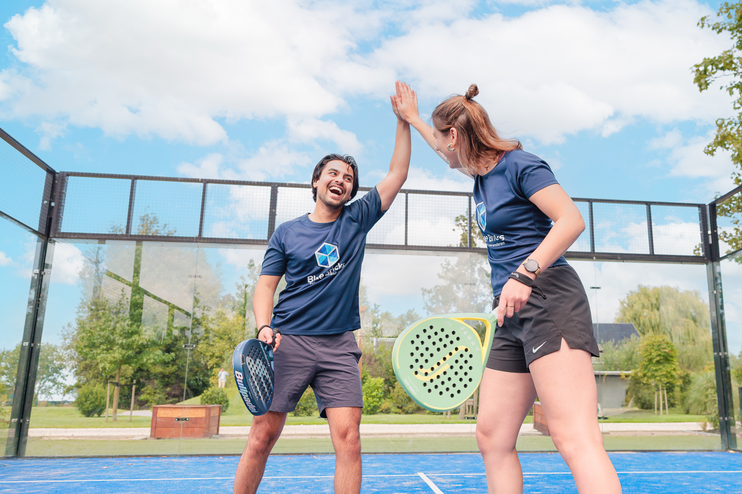 Padelbaan op de campus