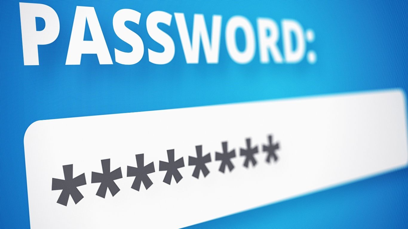 a user typing in their password to a website