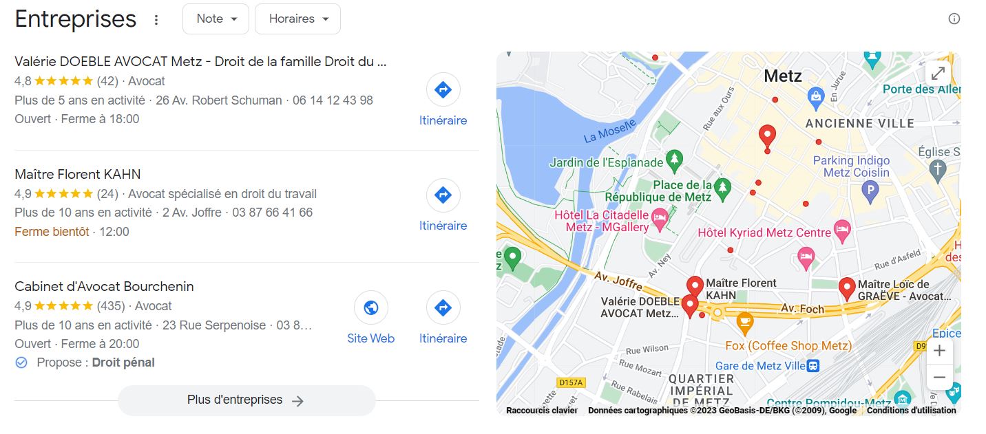 Recherche : "Avocat droit social Metz"
