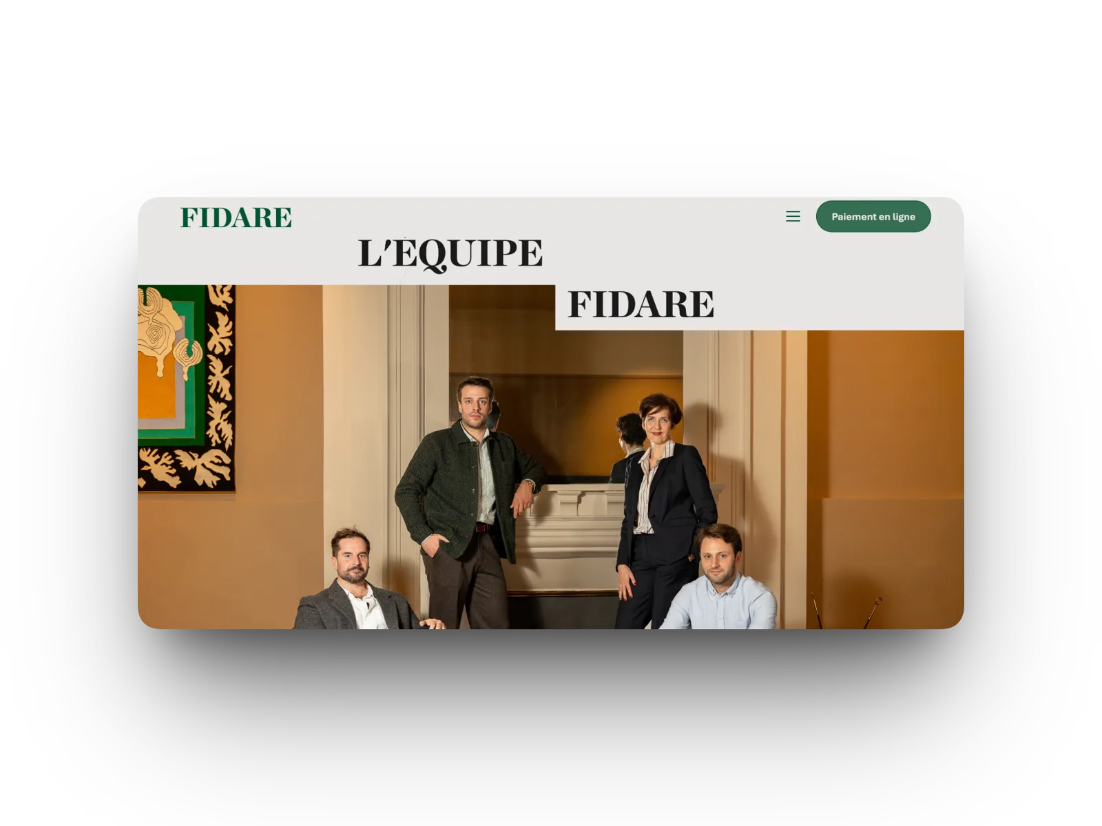 Page équipe idare