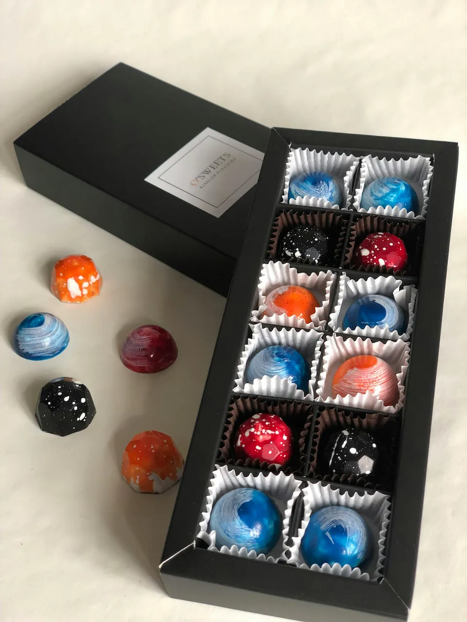 A box of artisan chocolates