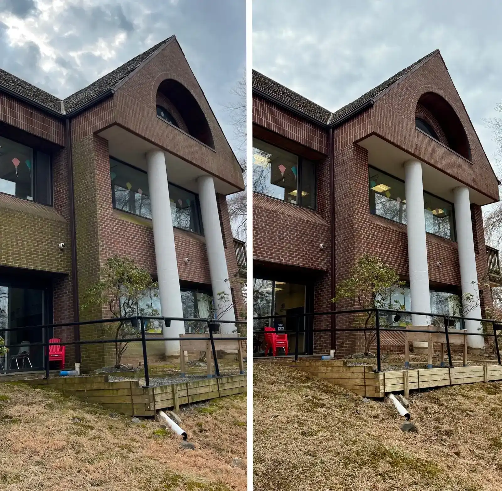 Brick Exterior Cleaning - Chatham Day School