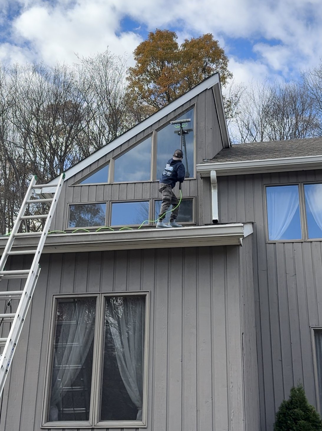 Residential window washing
