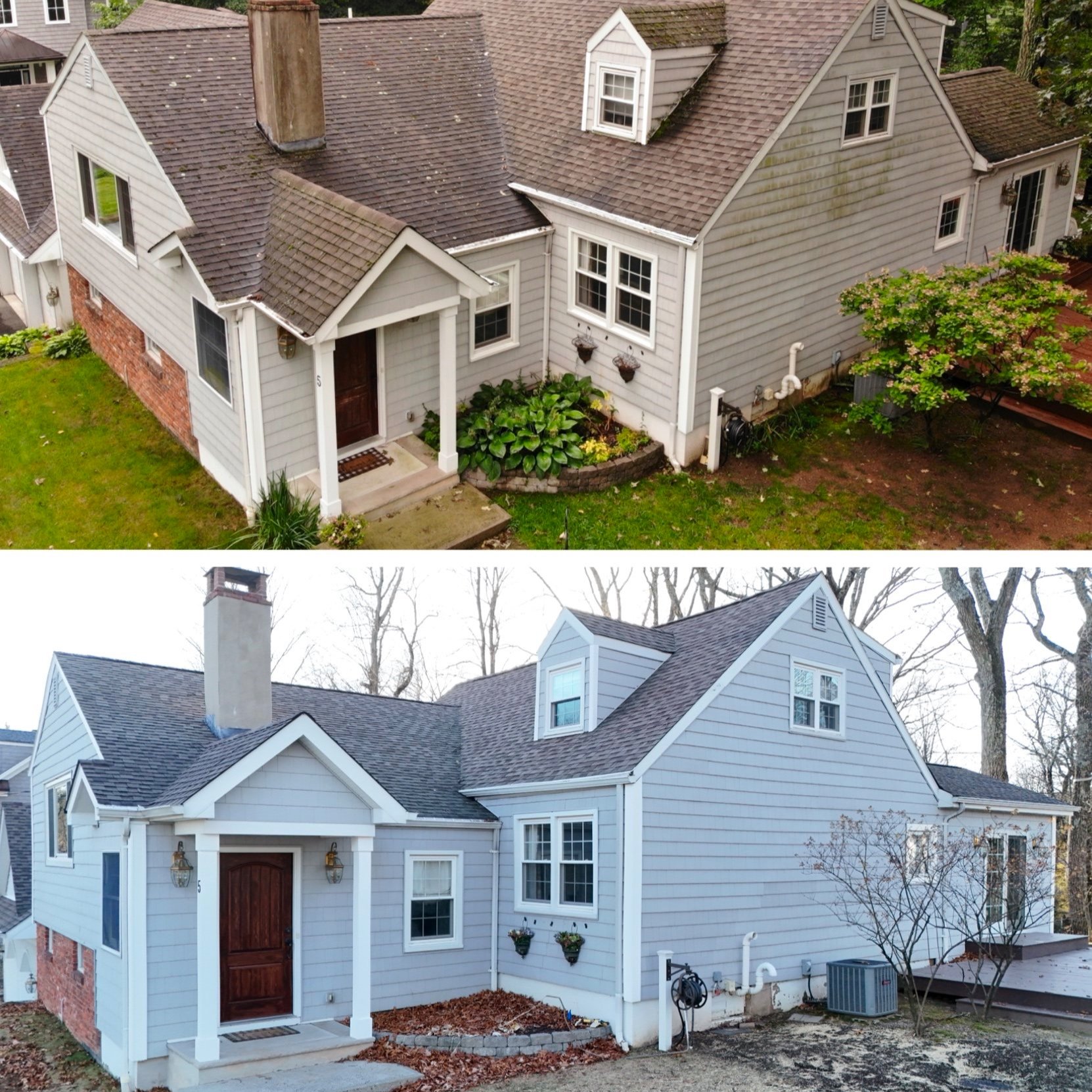 New Jersey home exterior ready for holiday light installation